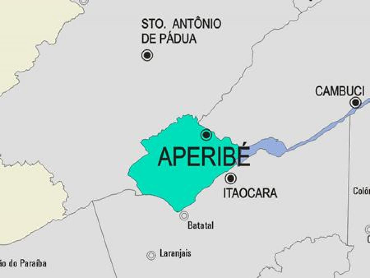 Карта на општина Aperibé
