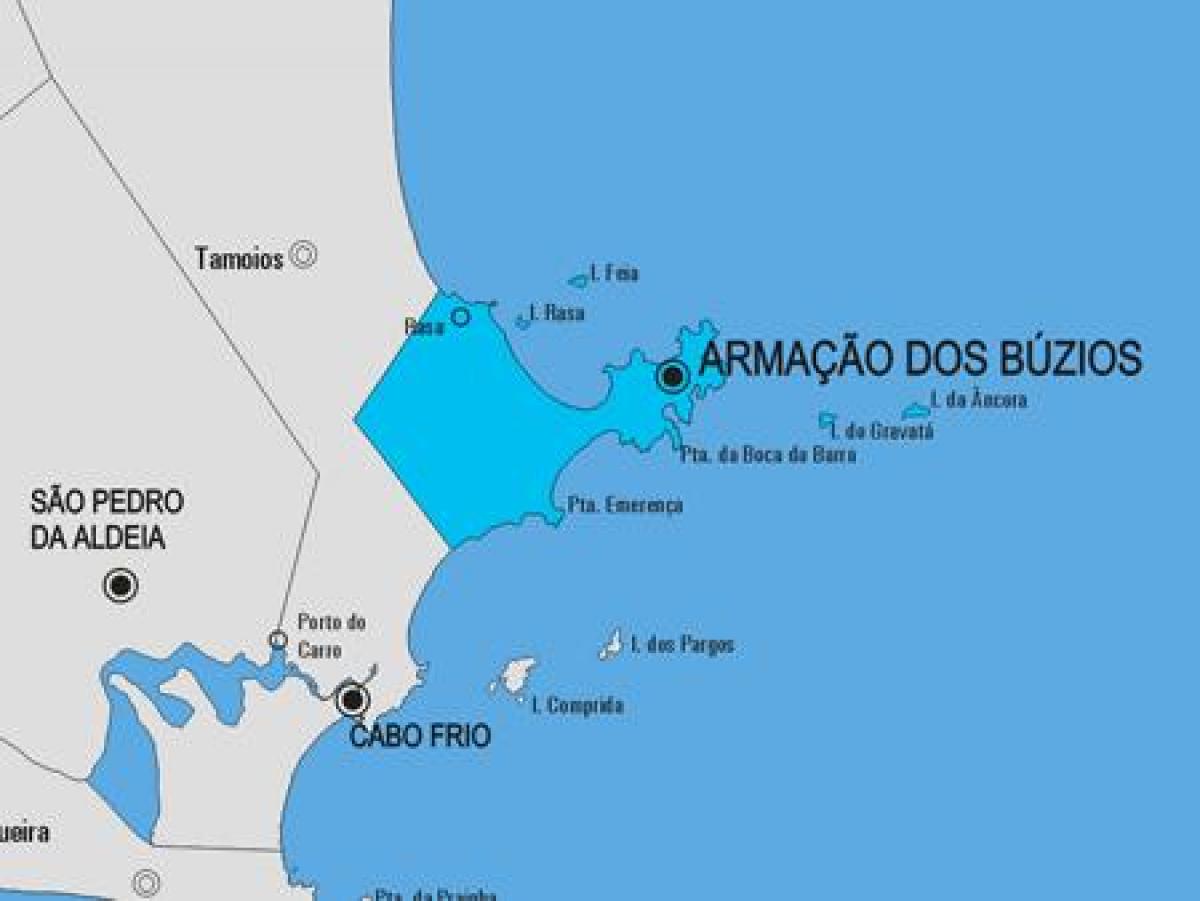 Карта на Armação dos Búzios општината