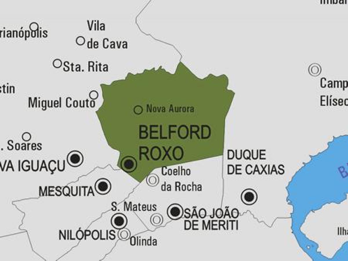 Карта на Belford Roxo општината