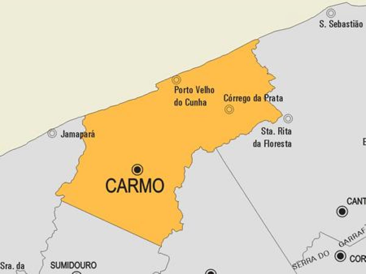 Карта на Cardoso Moreira општината