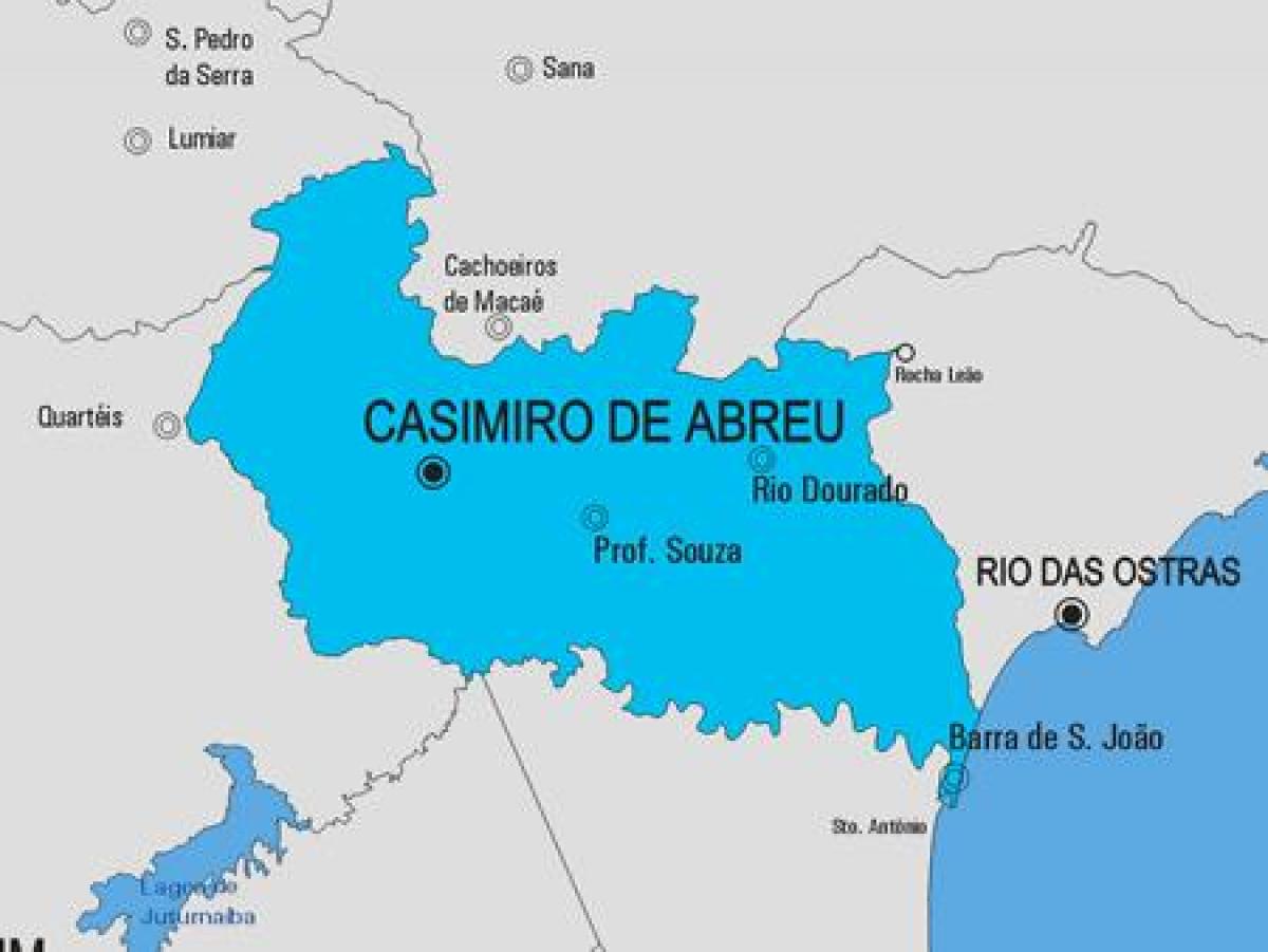 Карта на општина Carmo