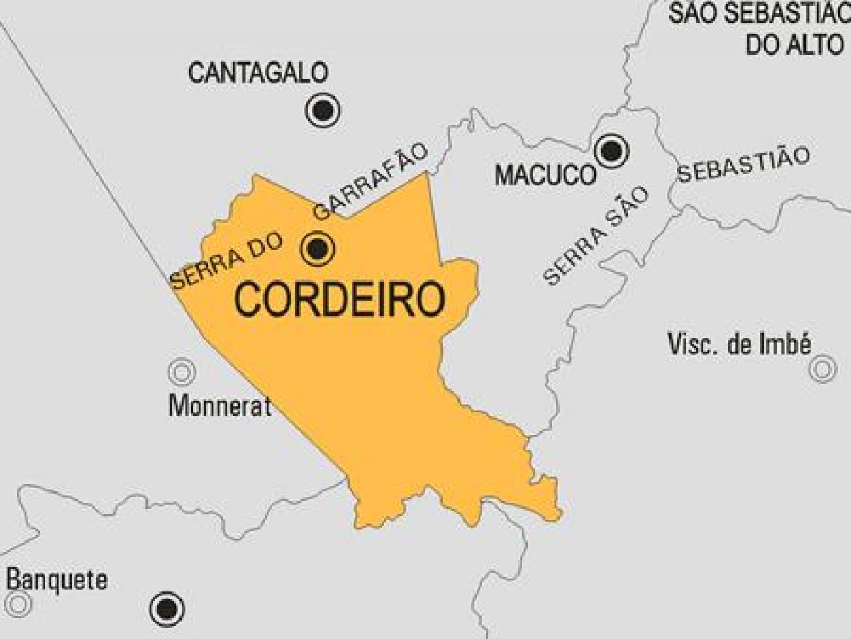 Карта на општина Cordeiro