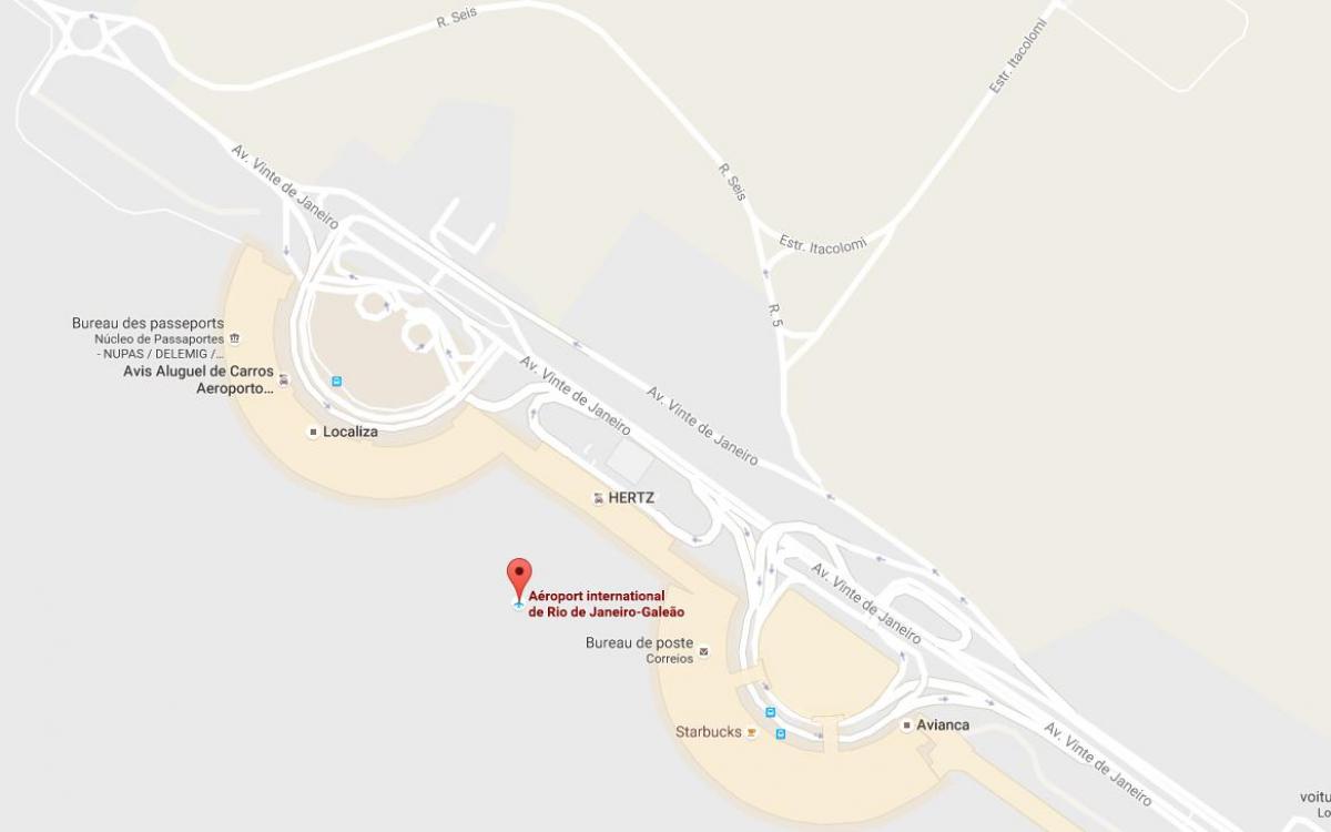 Карта на Galeão аеродром