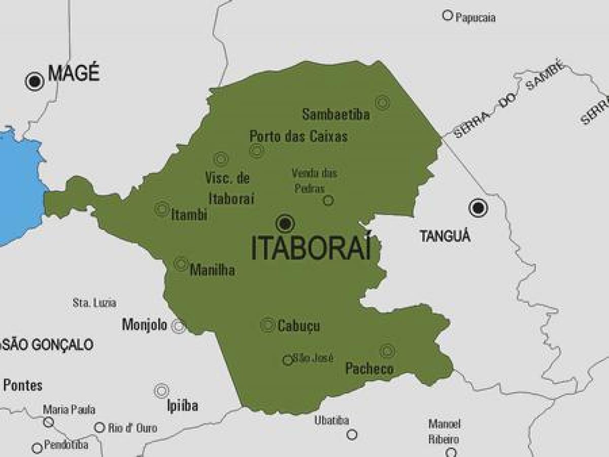 Карта на општина Itaboraí