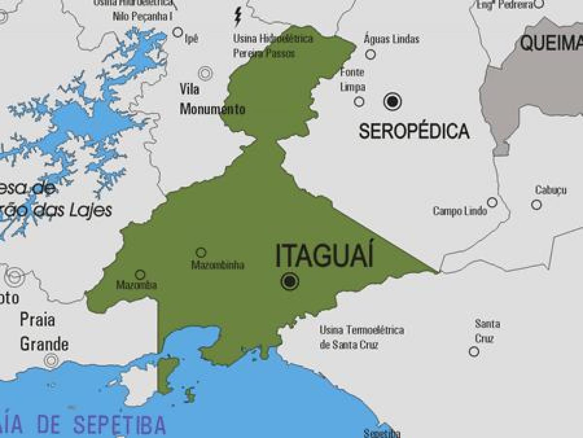 Карта на општина Itaguaí