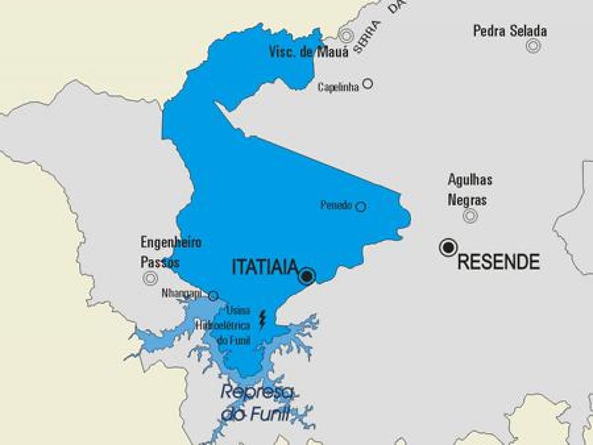 Карта на општина Itatiaia