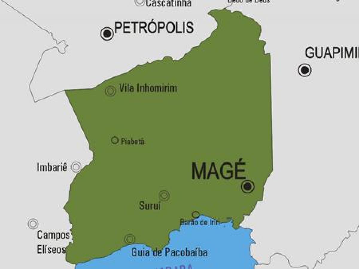 Карта на општина Magé