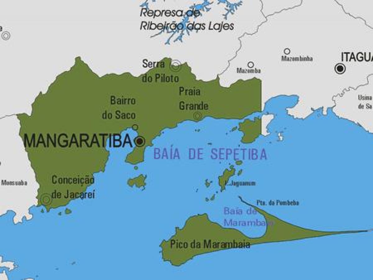 Карта на општина Mangaratiba