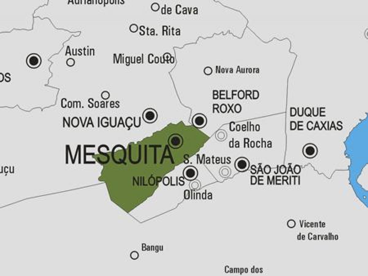 Карта на општина Mesquita