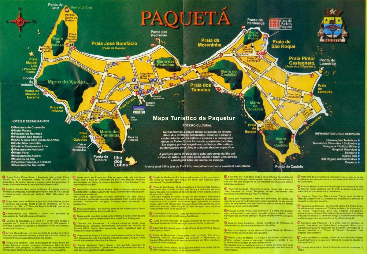 Карта на Paquetá