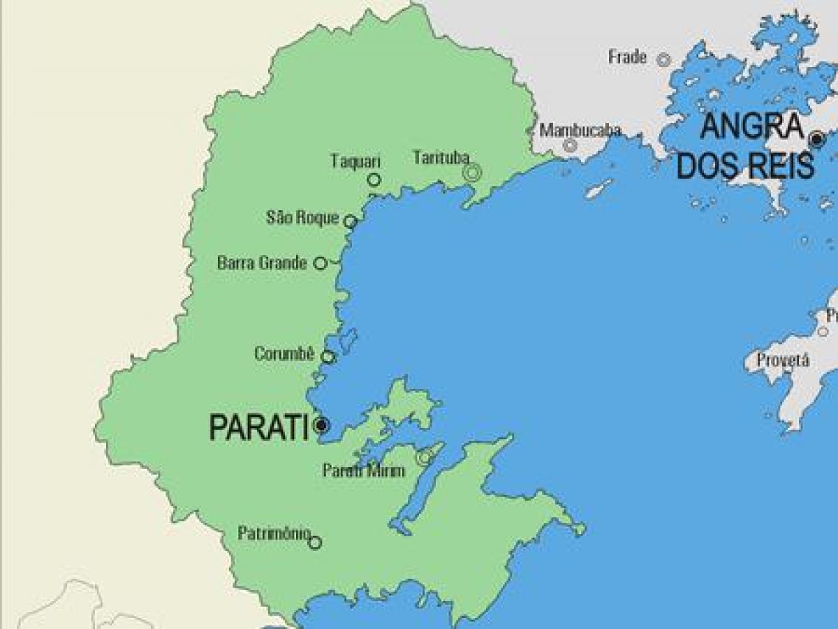 Карта на општина Parati