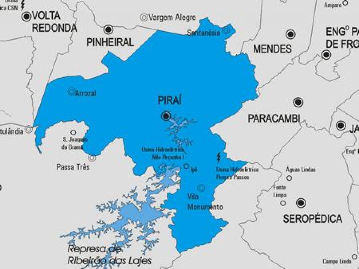 Карта на општина Piraí