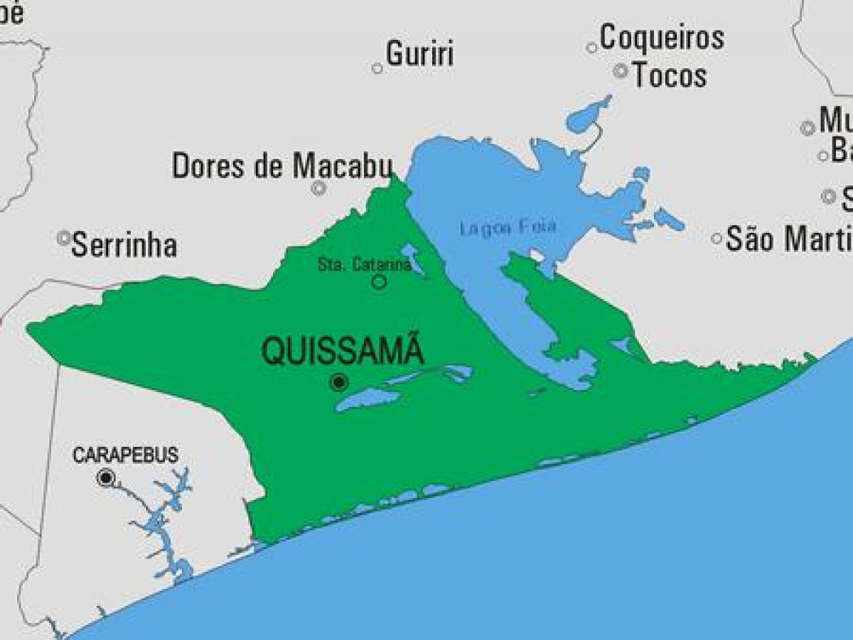 Карта на општина Quissamã