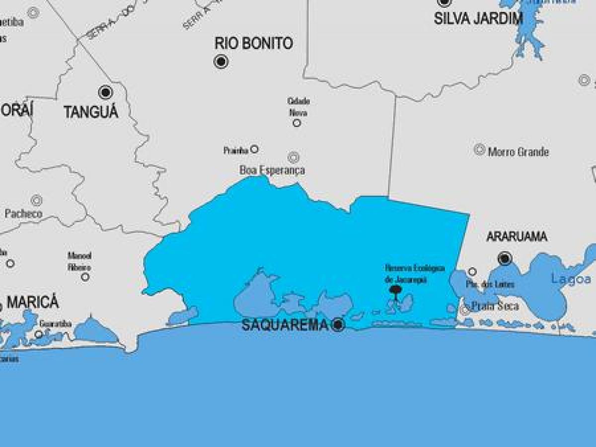 Карта на општина Saquarema