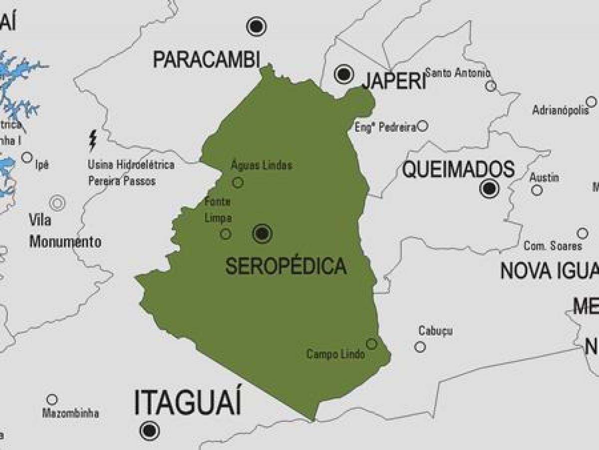 Карта на општина Seropédica