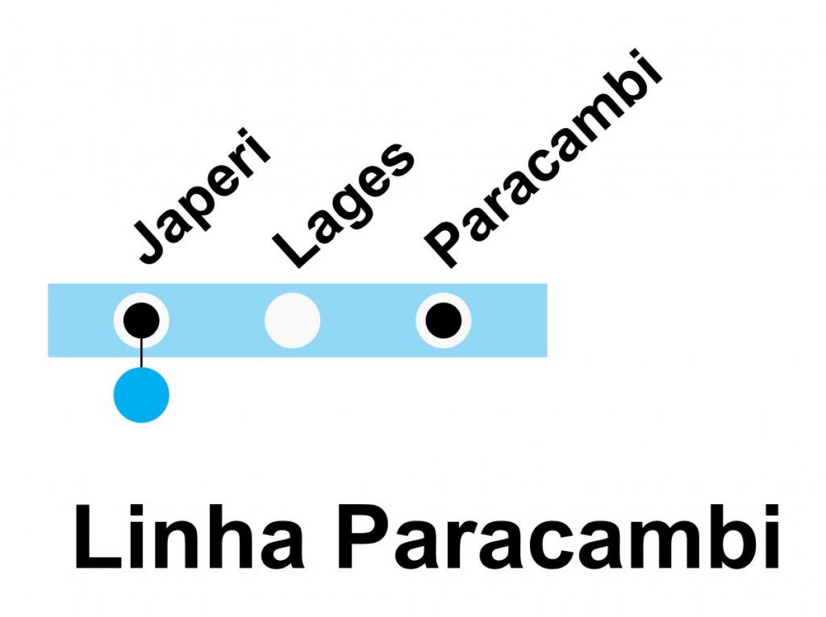 Карта на SuperVia - Линија Paracambi