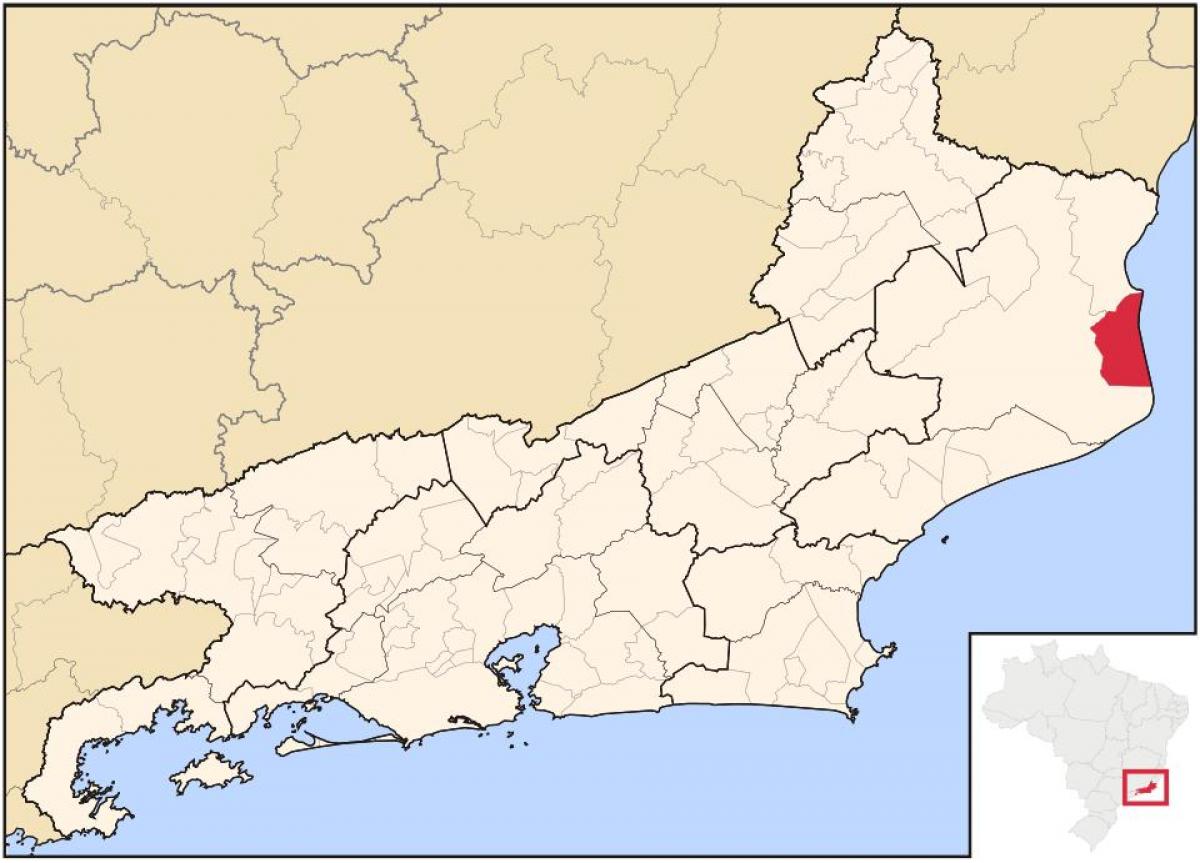 Карта на São João Barra da