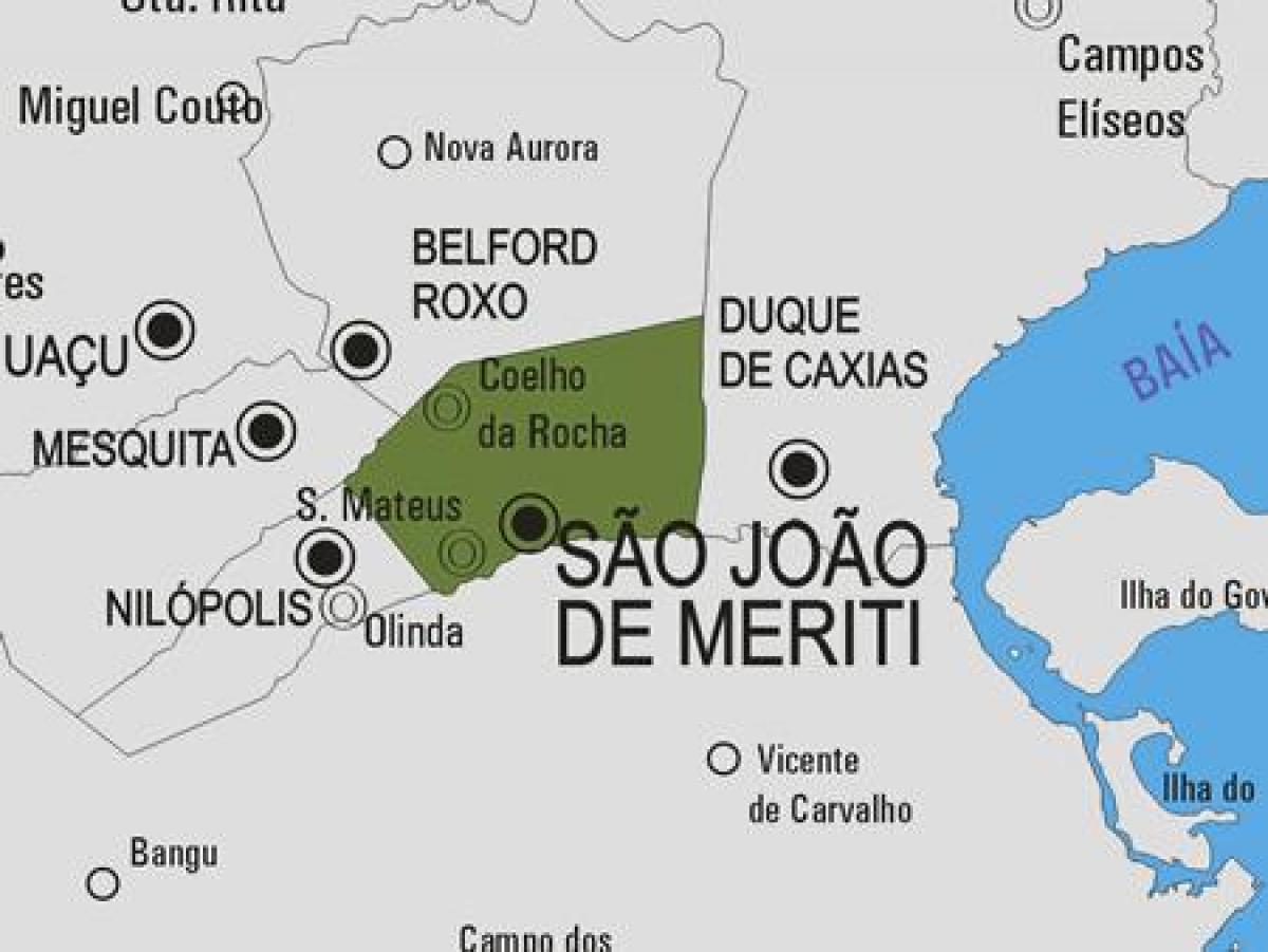 Карта на São João де Meriti општината