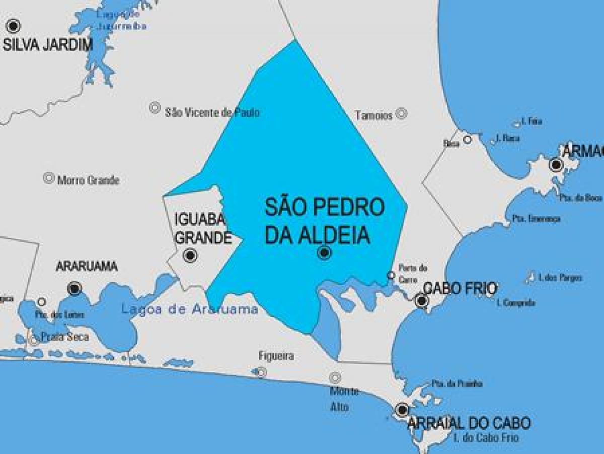 Карта на São Педро де Aldeia општината
