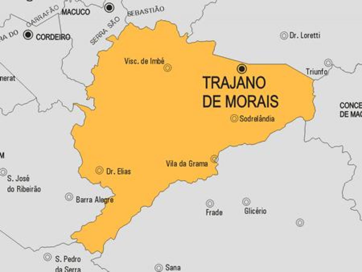 Карта на Trajano де Morais општината