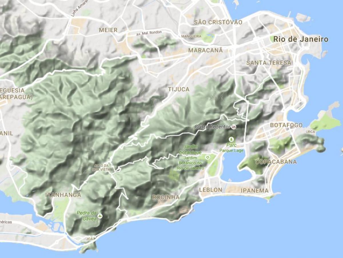Карта на олеснување Рио де Жанеиро