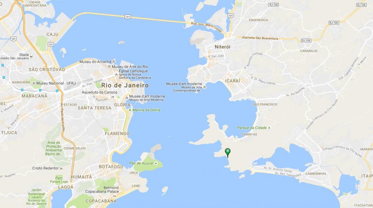 Карта на плажа Форте Imbuí