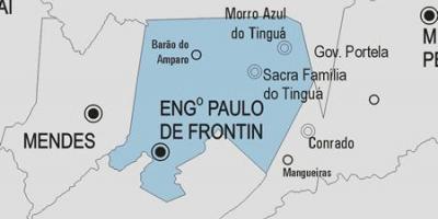 Карта на Engenheiro Паоло де Frontin општината