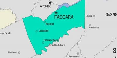 Карта на општина Itaocara