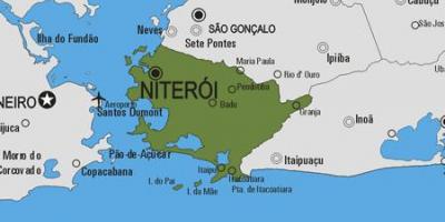 Карта на општина Niterói