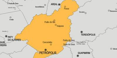 Карта на општина Petrópolis