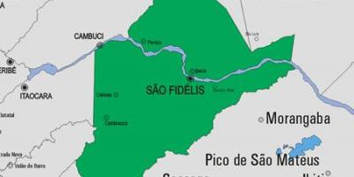 Карта на São Франциско де Itabapoana општината
