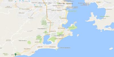 Карта на плажа São Conrado