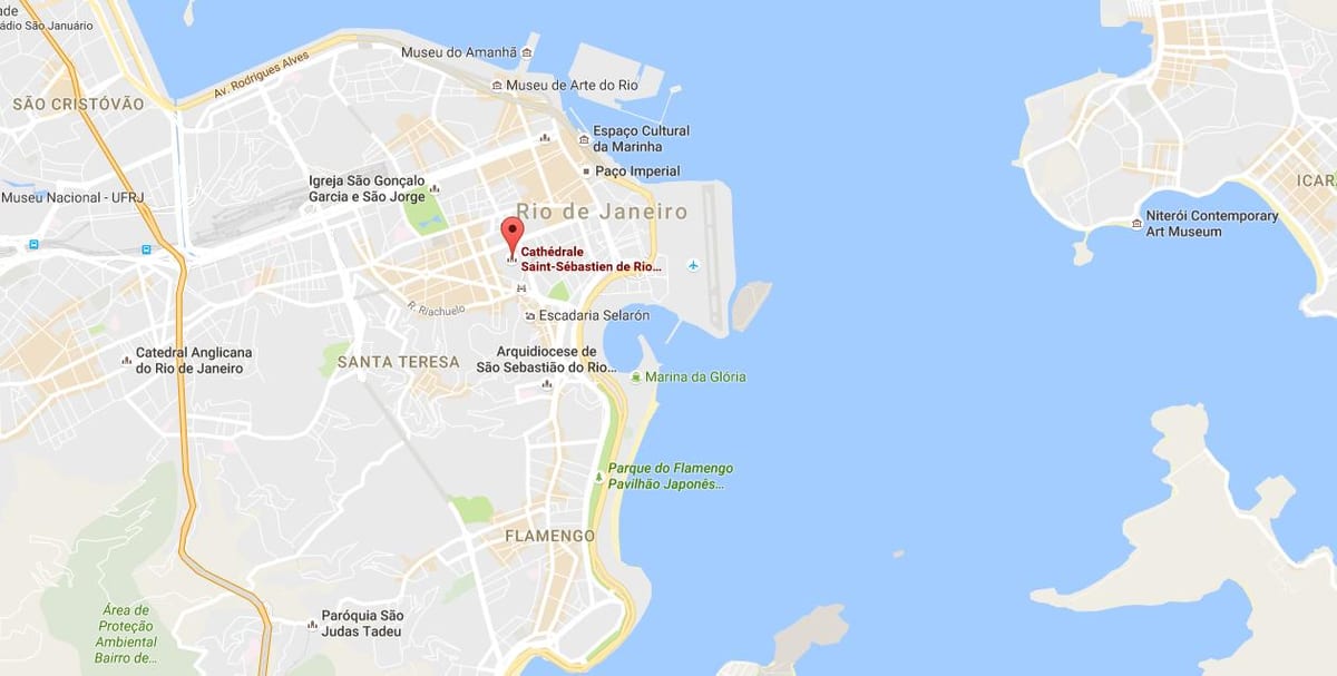Карта на Метрополитенска Катедрала на Свети Себастијан