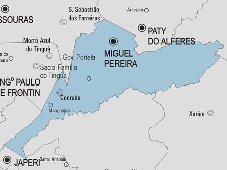 Карта на Мигел Pereira општината