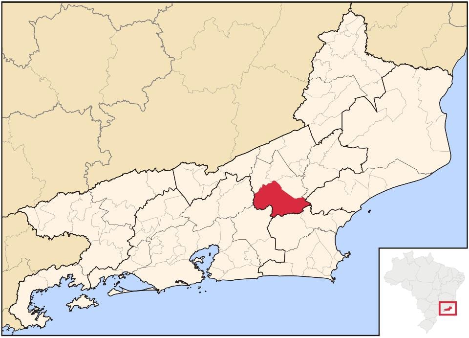 Карта на Нова Friburgo