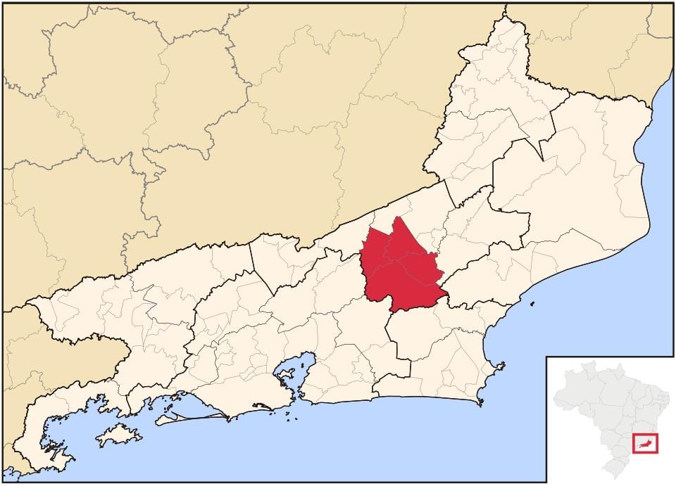 Карта на Нова Friburgo