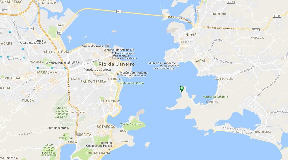 Карта на плажа Adão