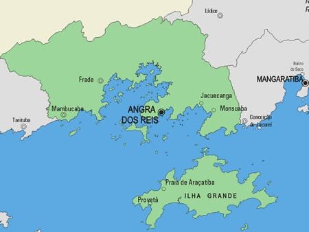 Карта на Angra дос Реис општината