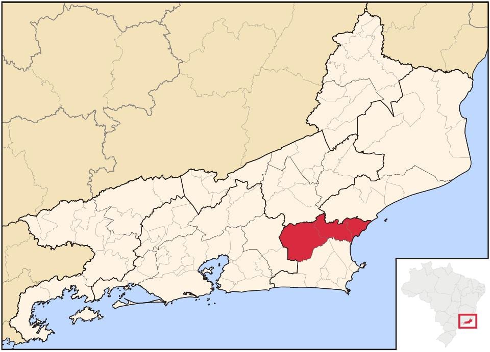 Карта на Bacia de São João