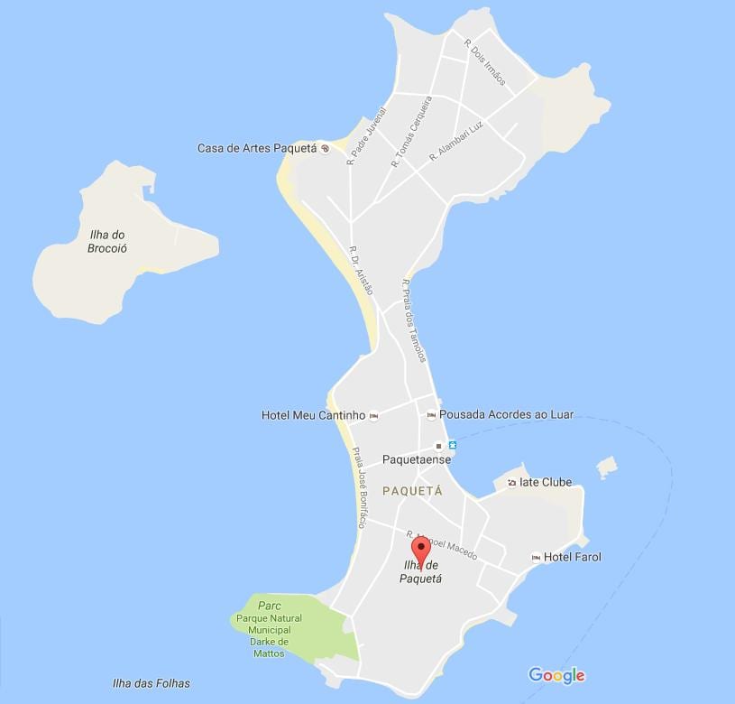 Карта на bairro Paquetá