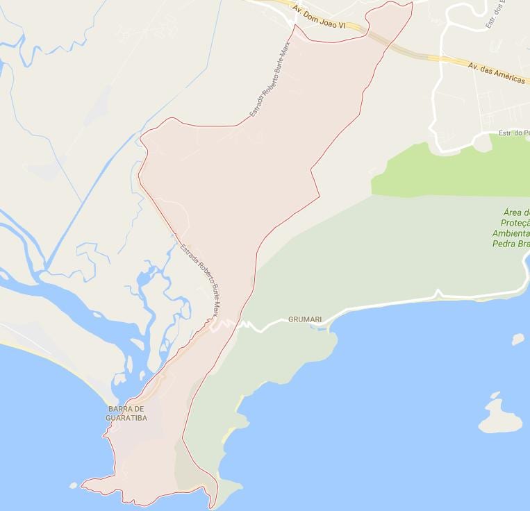 Карта на Barra де Guaratiba