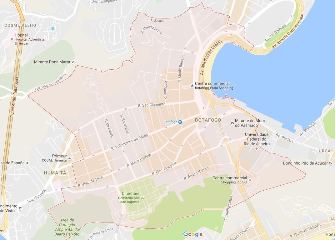 Карта на Botafogo