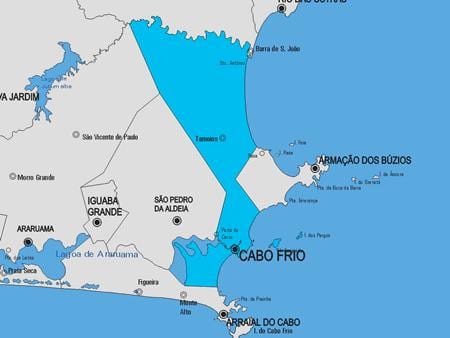 Карта на Cabo Frio општината