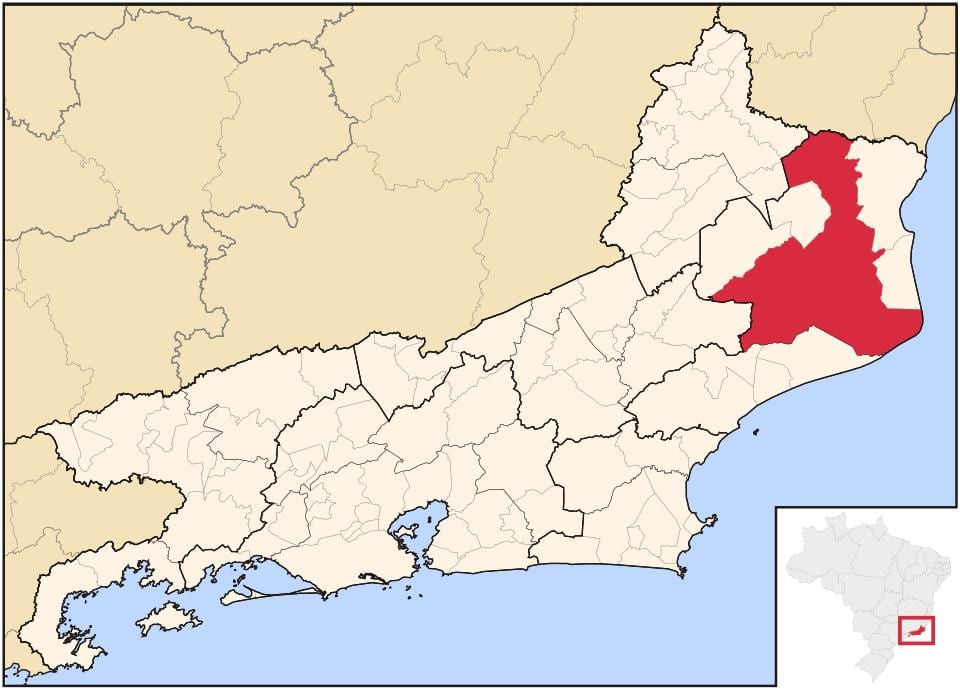 Карта на Campos dos Goytacazes