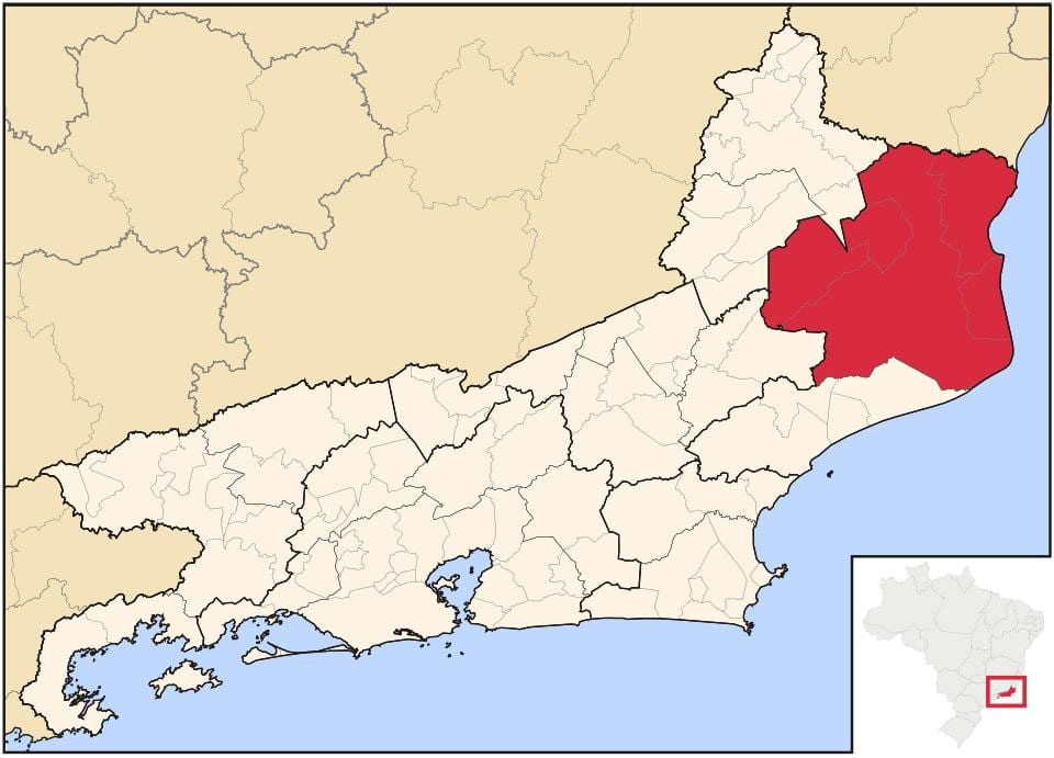 Карта на Campos dos Goytacazes
