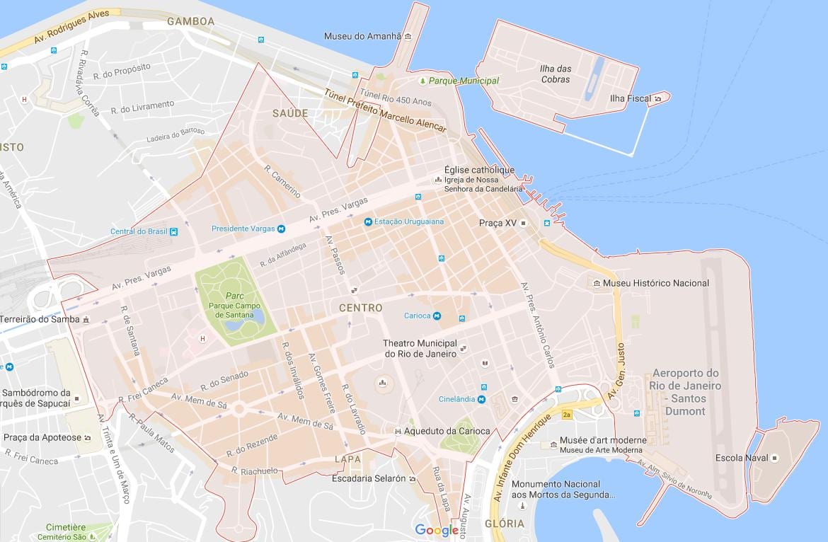 Карта на Centro