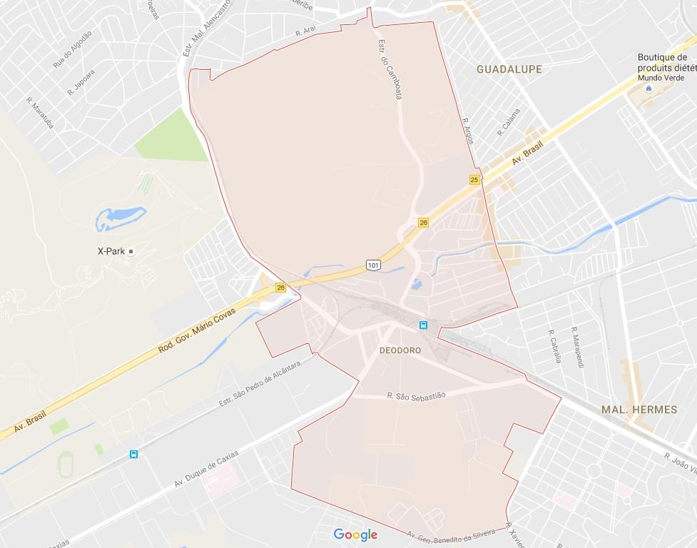 Карта на Deodoro