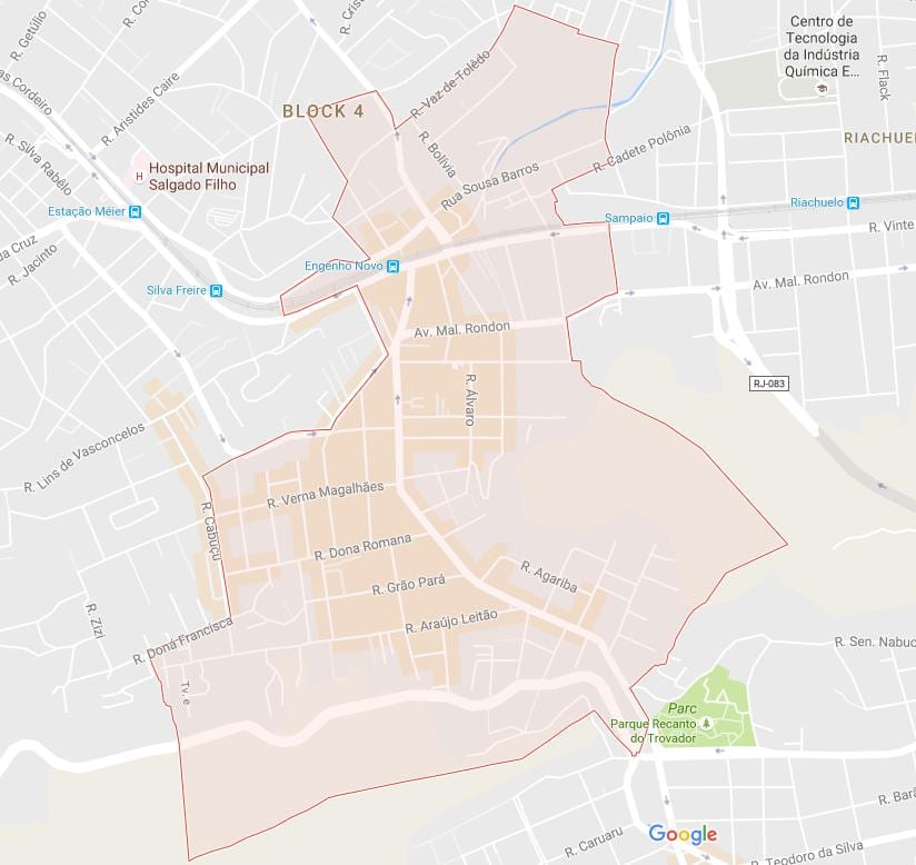 Карта на Engenho Ново