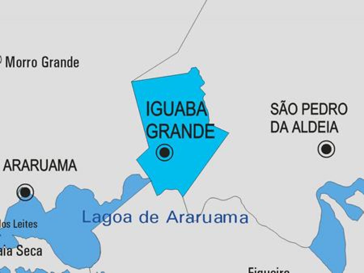 Карта на Iguaba Гранде општината