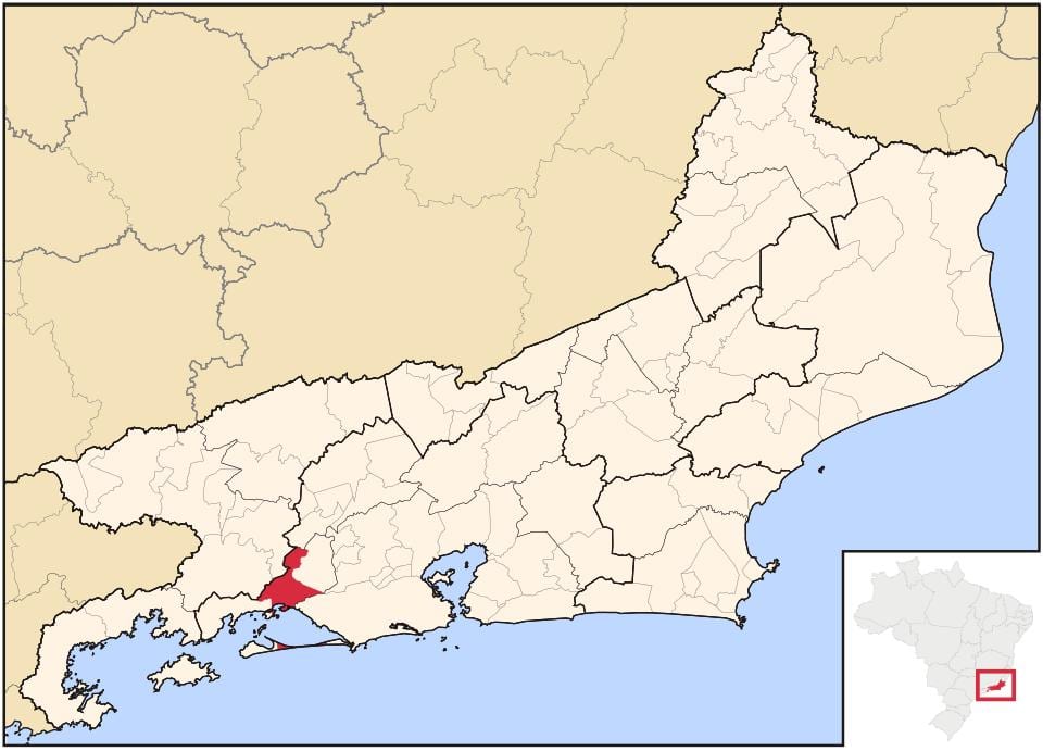 Карта на Itaguaí